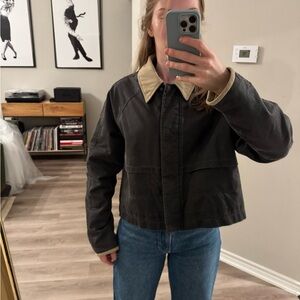 zara black outerwear jacket size extra small